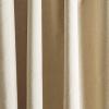 imageMartha Stewart Lido Linen Blackout Foam Lined Rod PocketBack Tab Window Curtain Panel Pair 95quot WhiteLinen