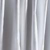 imageMartha Stewart Lido Linen Blackout Foam Lined Rod PocketBack Tab Window Curtain Panel Pair 95quot WhiteWhite