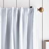imageMartha Stewart Lido Linen Blackout Foam Lined Rod PocketBack Tab Window Curtain Panel Pair 95quot WhiteWhite