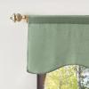 imageMartha Stewart Lucca Velvet Lined Scallop Window Curtain 50quot W x 18quot L Valance Loden GreenGreen
