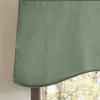 imageMartha Stewart Lucca Velvet Lined Scallop Window Curtain 50quot W x 18quot L Valance Loden GreenGreen