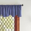 imageMartha Stewart Lucca Velvet Lined Scallop Window Curtain 50quot W x 18quot L Valance Loden GreenNavy
