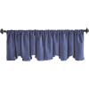 imageMartha Stewart Lucca Velvet Lined Scallop Window Curtain 50quot W x 18quot L Valance Loden GreenNavy