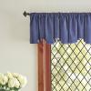 imageMartha Stewart Lucca Velvet Lined Scallop Window Curtain 50quot W x 18quot L Valance Loden GreenNavy