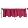 imageMartha Stewart Lucca Velvet Lined Scallop Window Curtain 50quot W x 18quot L Valance Loden GreenPomegranate