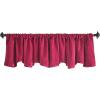 imageMartha Stewart Lucca Velvet Lined Scallop Window Curtain 50quot W x 18quot L Valance Loden GreenPomegranate