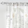 imageMartha Stewart Marthas Garden Floral SemiSheer Rod Pocket Window Curtain Single Panel 84quot MultiGold Floral