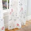 imageMartha Stewart Marthas Garden Floral SemiSheer Rod Pocket Window Curtain Single Panel 84quot MultiMulti Color