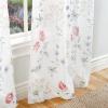 imageMartha Stewart Marthas Garden Floral SemiSheer Rod Pocket Window Curtain Single Panel 84quot MultiMulti Color