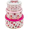 imageMartha Stewart Metal Cookie Tins 3Piece Nesting Set Small Medium ampamp Large Christmas Containers for Gift ampamp Storage Ornaments and Bows