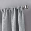 imageMartha Stewart Milan Damask Room Darkening Lined Rod Pocket Window Curtain Single Panel 84quot IvoryGrey