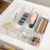 imageMartha Stewart Miles Plastic Stackable Office Desk Drawer Organizers Set of 6 ClearClear