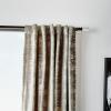 imageMartha Stewart Monroe Metallic Velvet Back Tab Window Curtain Panel Pair 95 BlushGrey