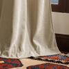 imageMartha Stewart Naples Chenille Solid Back Tab Window Curtain Panel Pair 84quot NavyNatural