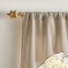 imageMartha Stewart Naples Chenille Solid Window Curtain Valance NavyNatural