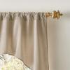 imageMartha Stewart Naples Chenille Solid Window Curtain Valance NavyNatural