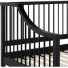 imageMartha Stewart Neely Platform Daybed with Wood Spindles Solid Wood Frame No Box Spring Needed Twin Size BlackBlack