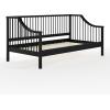 imageMartha Stewart Neely Platform Daybed with Wood Spindles Solid Wood Frame No Box Spring Needed Twin Size BlackBlack