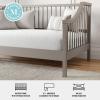 imageMartha Stewart Neely Platform Daybed with Wood Spindles Solid Wood Frame No Box Spring Needed Twin Size BlackGrey