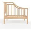 imageMartha Stewart Neely Platform Daybed with Wood Spindles Solid Wood Frame No Box Spring Needed Twin Size BlackLight Beech