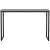 imageMartha Stewart Noah Home Office Parsons Desk in Gray Wood Grain with Oil Rubbed Bronze Metal FrameGray TopOil Rubbed Bronze Frame