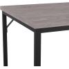 imageMartha Stewart Noah Home Office Parsons Desk in Gray Wood Grain with Oil Rubbed Bronze Metal FrameGray TopOil Rubbed Bronze Frame