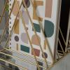 imageMartha Stewart Ryder Gold Mesh Metal 9 Slot Triangle Magazine File Holder Desktop Organizer Sorter