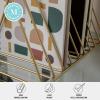 imageMartha Stewart Ryder Gold Mesh Metal 9 Slot Triangle Magazine File Holder Desktop Organizer Sorter