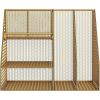 imageMartha Stewart Ryder Gold Mesh Metal Large Desktop Organizer with Magazine File Holder Pen Holder and Storage