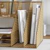 imageMartha Stewart Ryder Gold Mesh Metal Large Desktop Organizer with Magazine File Holder Pen Holder and Storage