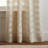 imageMartha Stewart Sandy Sheer Rod Pocket Window Curtain Panel Pair 95quot WhiteIvory