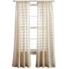 imageMartha Stewart Sandy Sheer Rod Pocket Window Curtain Panel Pair 95quot WhiteIvory