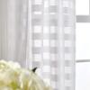 imageMartha Stewart Sandy Sheer Rod Pocket Window Curtain Panel Pair 95quot WhiteWhite