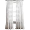 imageMartha Stewart Sandy Sheer Rod Pocket Window Curtain Panel Pair 95quot WhiteWhite