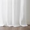 imageMartha Stewart Sheer Curtains Crinkle Textured Rod Pocket Window Curtain Panel Pair 84quot WhiteWhite