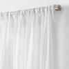 imageMartha Stewart Sheer Curtains Crinkle Textured Rod Pocket Window Curtain Panel Pair 84quot WhiteWhite