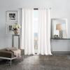imageMartha Stewart Sheer Curtains Crinkle Textured Rod Pocket Window Curtain Panel Pair 84quot WhiteWhite
