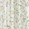 imageMartha Stewart Sheer Curtains Floral Botanical Kensington Flower Garden Rod Pocket Window Curtain Panel Pair 95quot Multi PinkMulti Pink