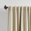 imageMartha Stewart Spellbound Blackout Lining Rod PocketBack Tab Window Curtain Panel Pair 95quot WhiteChampagne