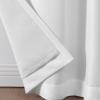 imageMartha Stewart Spellbound Blackout Lining Rod PocketBack Tab Window Curtain Panel Pair 95quot WhiteWhite