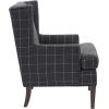 imageMartha Stewart Upholsterd Accent Chair Living Room Furniture  Modern Design Leisurely Resting Comfortable Foam Seat Cushion Bedroom Lounge Sophisticated 2875quot W x 31quot D x 375quot H Charcoal