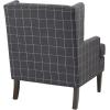 imageMartha Stewart Upholsterd Accent Chair Living Room Furniture  Modern Design Leisurely Resting Comfortable Foam Seat Cushion Bedroom Lounge Sophisticated 2875quot W x 31quot D x 375quot H Charcoal