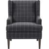 imageMartha Stewart Upholsterd Accent Chair Living Room Furniture  Modern Design Leisurely Resting Comfortable Foam Seat Cushion Bedroom Lounge Sophisticated 2875quot W x 31quot D x 375quot H Charcoal