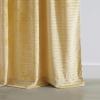 imageMartha Stewart Velvet Curtains Room Darkening Wave Embossed Rod PocketBack Tab Window Curtain Panel Pair 84quot BlueGold