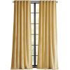 imageMartha Stewart Velvet Curtains Room Darkening Wave Embossed Rod PocketBack Tab Window Curtain Panel Pair 84quot BlueGold