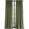 imageMartha Stewart Velvet Curtains Room Darkening Wave Embossed Rod PocketBack Tab Window Curtain Panel Pair 84quot BlueOlive
