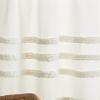imageMartha Stewart Waters Edge Tufted 3Piece Window Curtain Valance ampamp Tiers Set 36quot WhiteWhite
