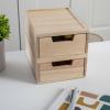 imageMartha Stewart Weston Stackable Wooden Storage Boxes with Pullout Drawers Engineered Wood Storage Organizers 3 Pack WhiteLight Natural