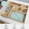 imageMartha Stewart Weston Wooden Desktop Organizer with Open Lower Storage Compartment Engineered Wood Multipurpose Storage Caddy WhiteWhite