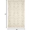 imageMartha Stewart x SAFAVIEH Area Rug Collection  5 x 8 Whetstone Grey Handmade Wool Marais Scroll Design Ideal for Living Room Bedroom Office Dining Space MSR4324A